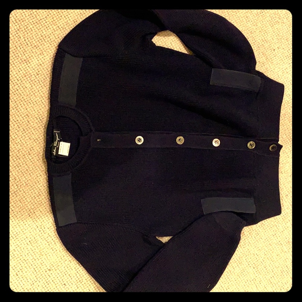Ferragamo navy sweater